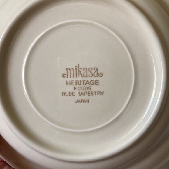 Vintage Mikasa “Olde Tapestry” Cups & Saucers, Service for 4 - Picture 11 of 14
